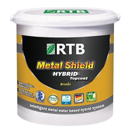สีทาเหล็ก RTB METAL SHIELD HYBRID TOPCOAT สีเงิน 1 แกลลอน_0
