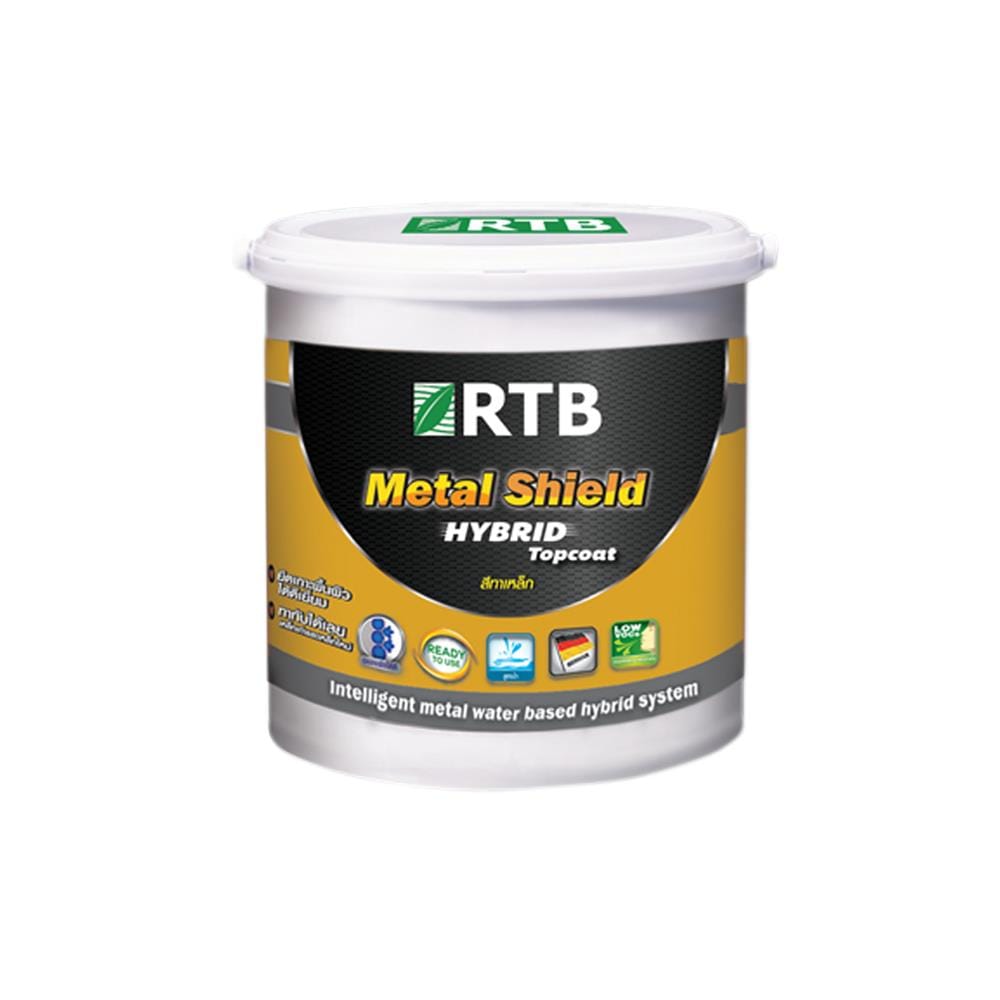 สีงานอุตสาหกรรม RTB METAL SHIELD HYBRID TOPCOAT สีเหลือง 1 แกลลอน