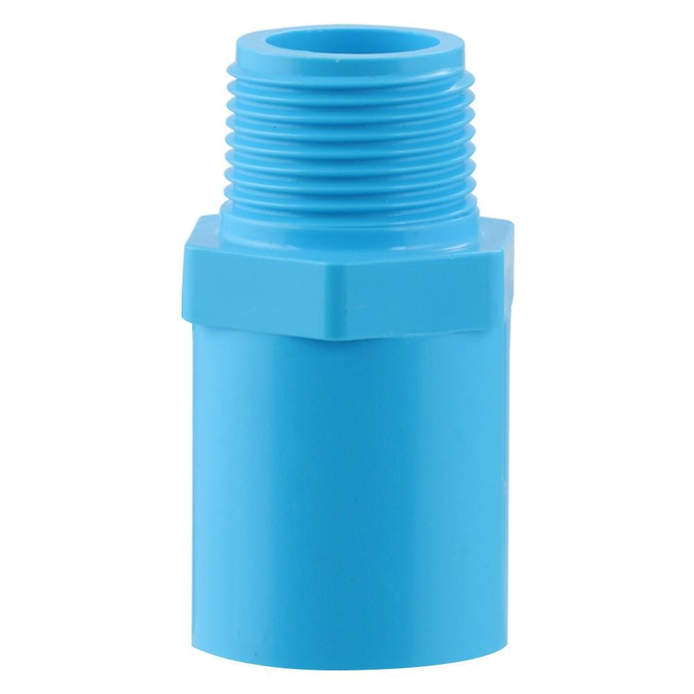 ข้อต่อตรงเกลียวนอก-หนา SCG 3/4 นิ้ว สีฟ้า