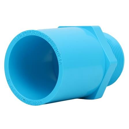 ข้อต่อตรงเกลียวนอก-หนา SCG 1 1/2 นิ้ว สีฟ้า_0