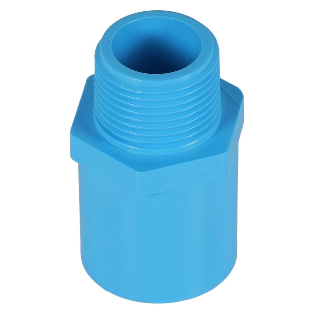 ข้อต่อตรงเกลียวนอก-หนา SCG 1 นิ้ว สีฟ้า
