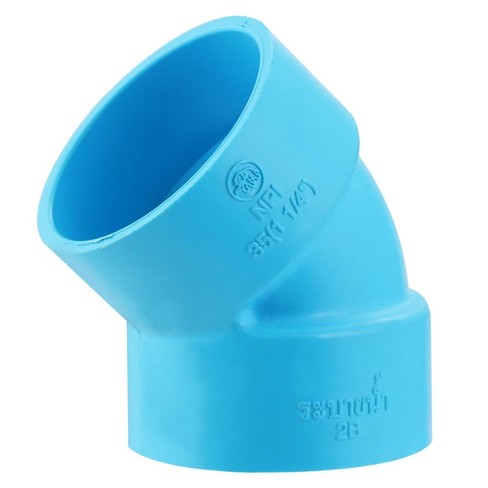 ข้องอ 45-บาง SCG 1 1/4 นิ้ว สีฟ้า