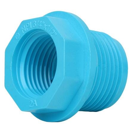ข้อต่อลดเหลี่ยม-หนา SCG 3/4 X1/2 นิ้ว สีฟ้า