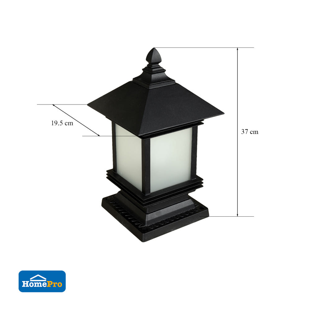 ไฟหัวเสา CARINI 8518F สีดำ