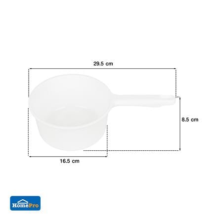 ขันน้ำกลมมีด้าม PLIM 16.5cm สีขาว_5