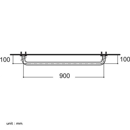 ราวมือจับ แบบตรง AMERICAN STANDARD HR-380490-01 90 ซม._1