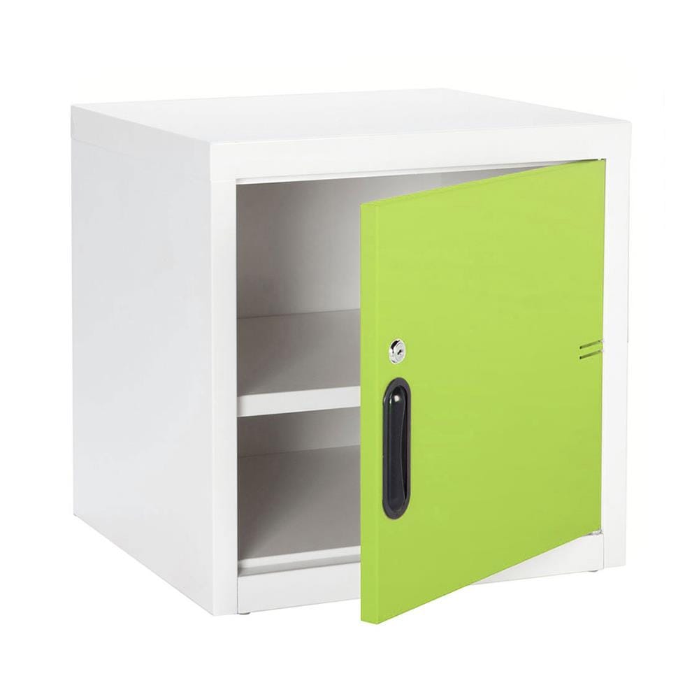 ตู้เหล็กบานเปิดทึบ KIOSK UNI-1 GR สีขาว/สีเขียว