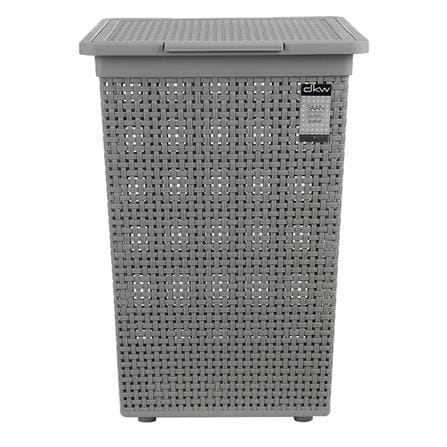 ตะกร้าผ้าเหลี่ยมสูงมีฝา DKW HH-1110 เทา_1