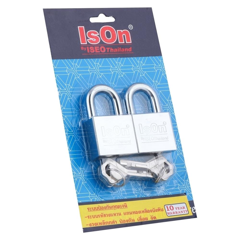 กุญแจลูกปืน ISON 877 (CP) 40 มม. สีโครม