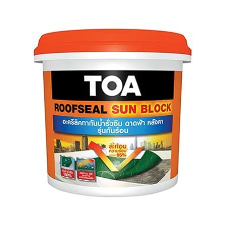 อะคริลิกกันซึม TOA SUNBLOCK 20 กก. สีเทา