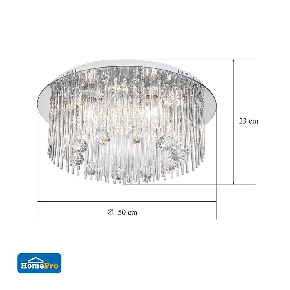 ไฟถาด LED CARINI C5174/5+6 CH 18 วัตต์ DAYLIGHT สีใส 5 หัว