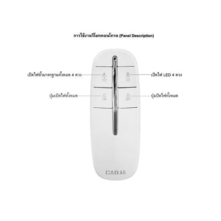 ไฟถาด LED CARINI C5174/5+6 CH 18 วัตต์ DAYLIGHT สีใส 5 หัว_1