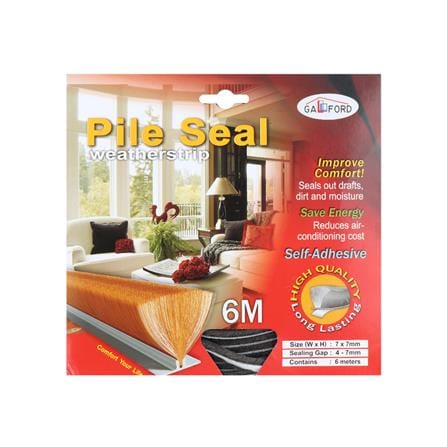 ซีลยางประตู GALL FORD PILE SEAL 049 6 ม. สีเทา_2