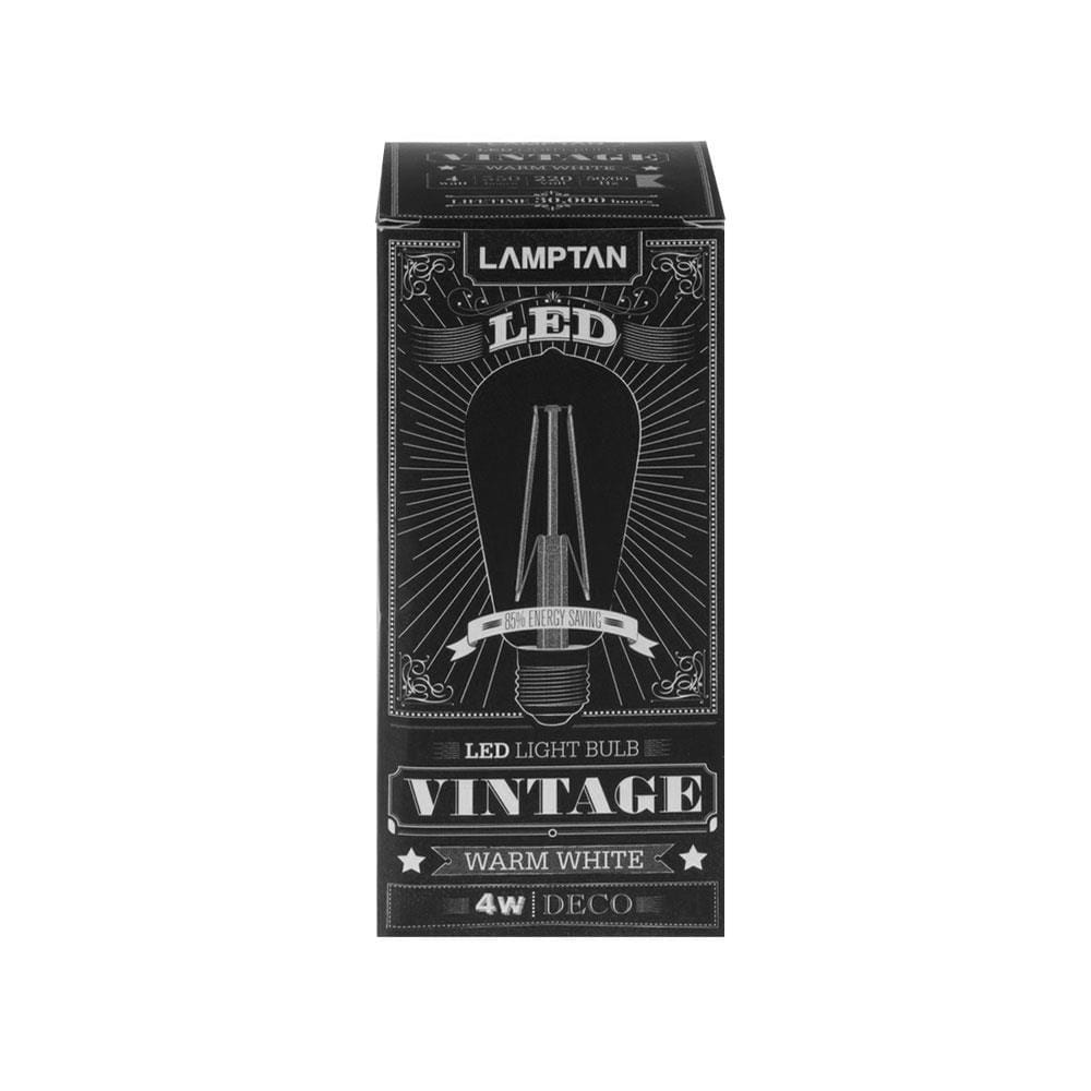 หลอด LED LAMPTAN VINTAGE DECO 4 วัตต์ WARMWHITE E27