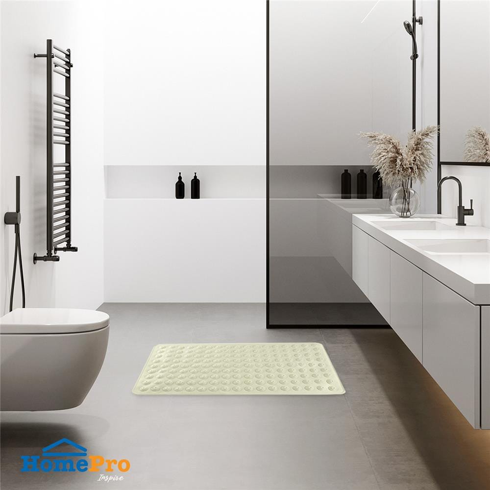 พรมห้องน้ำ PVC MOYA YD-8809 สีขาว