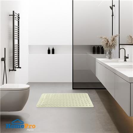 พรมห้องน้ำ PVC MOYA YD-8809 สีขาว_3
