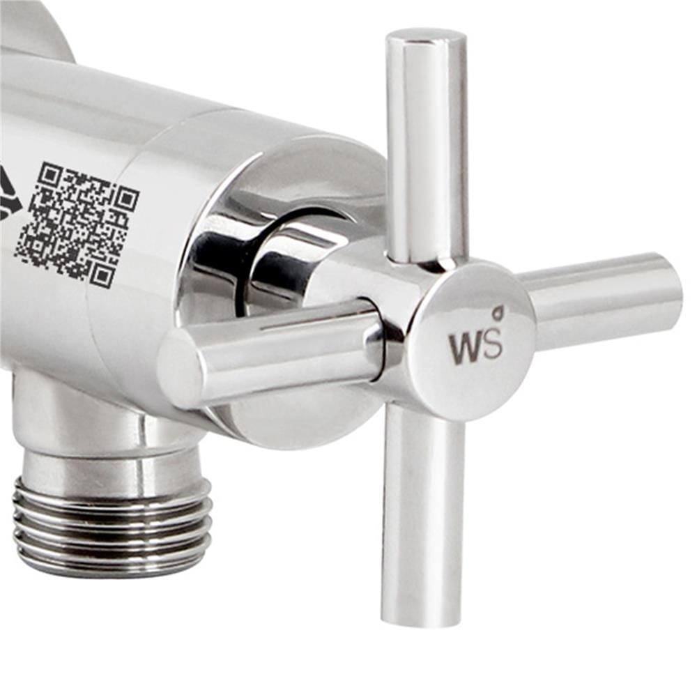 วาล์วฝักบัว 1 ทาง WS WP-1810 สีเงิน