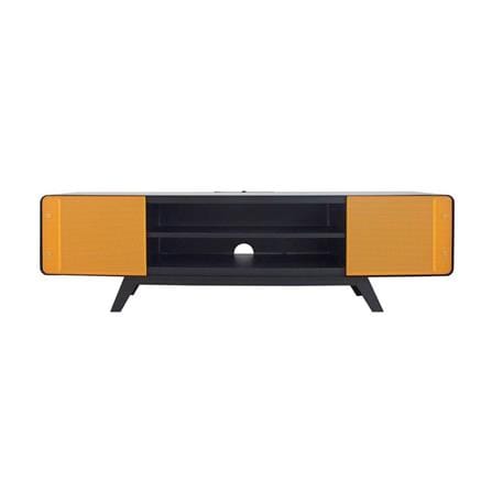 ตู้วางทีวี KIOSK PT-04 OR 150 ซม. สีดำ/ส้ม_1