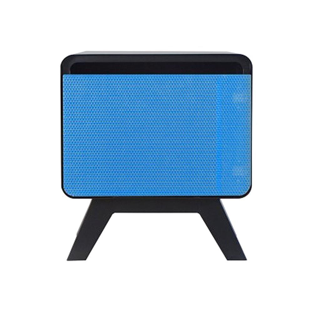 ตู้เหล็กบานเปิดทึบ KIOSK PT-01 BO สีดำ/ฟ้า