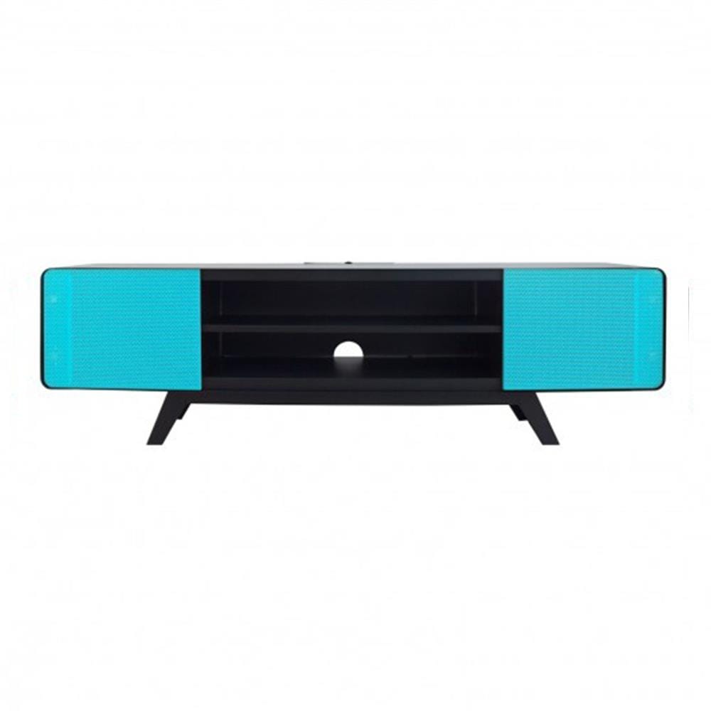 ตู้วางทีวี KIOSK PT-04 BO 150 ซม. สีดำ/ฟ้า