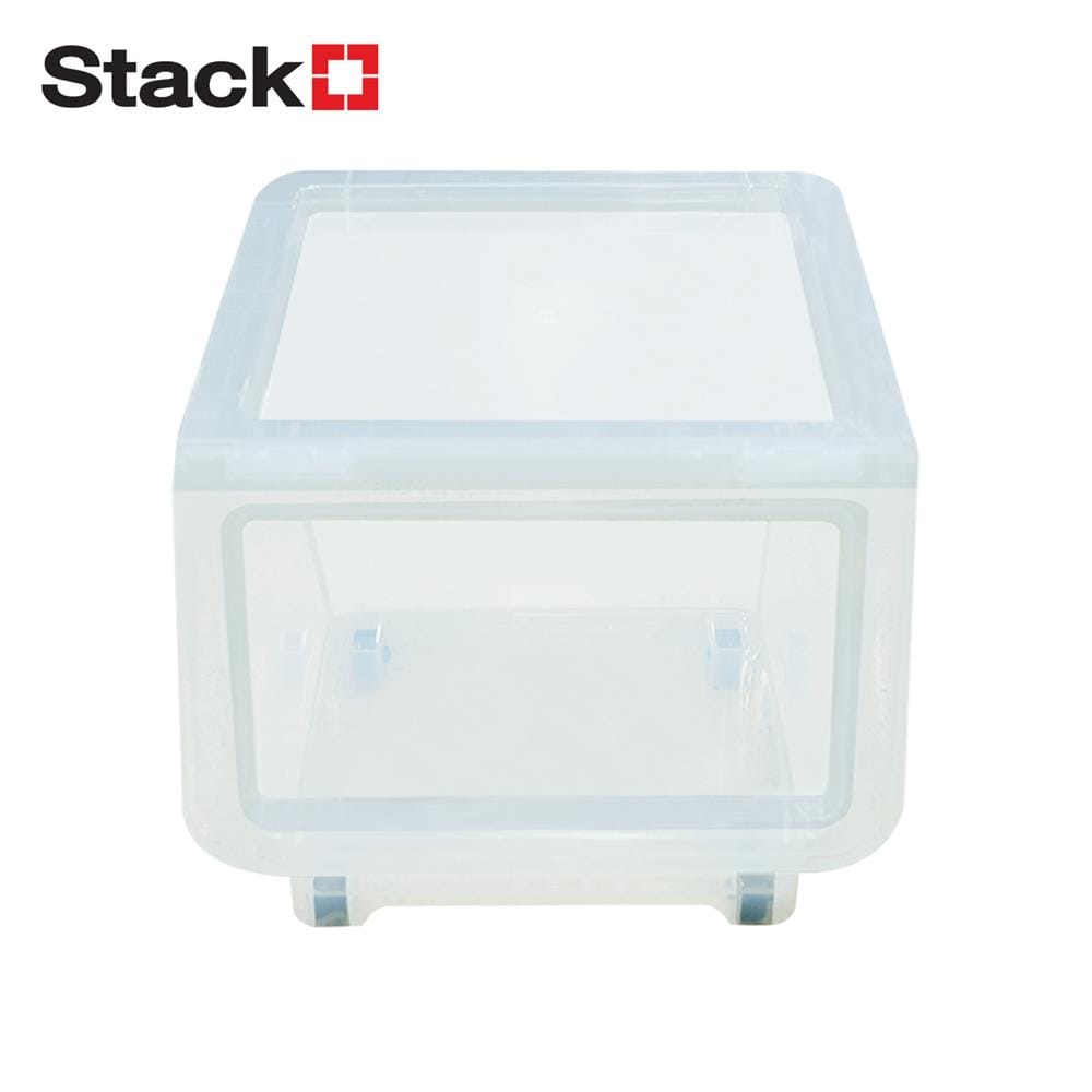 STORAGE BOX WITH WHEELS STACKO HP 70551 M CLEAR