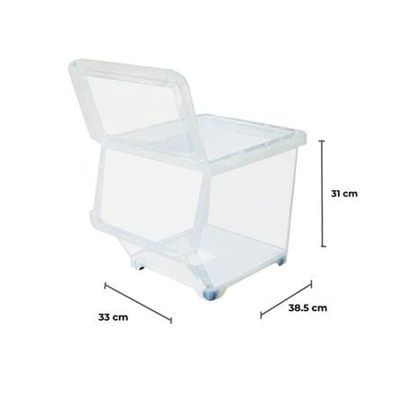 STORAGE BOX WITH WHEELS STACKO HP 70551 M CLEAR_6