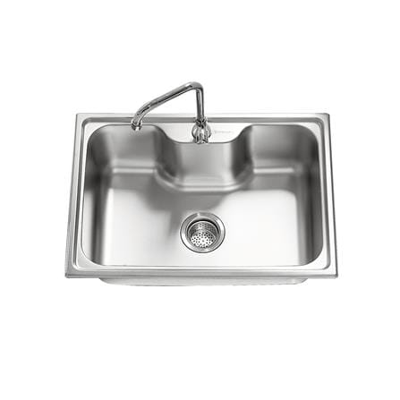 ซิงค์ฝัง 1 หลุม DYNA HOME DH-6042 สีเงิน_0
