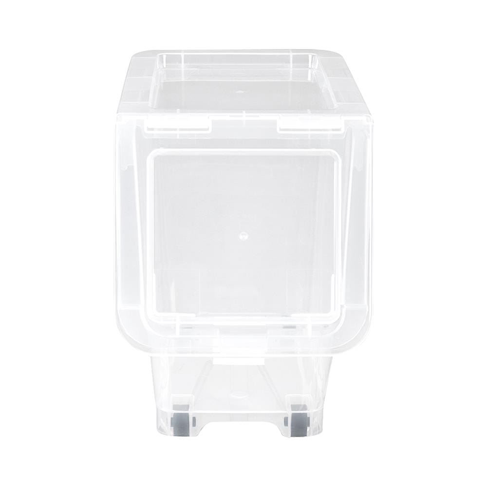 กล่องเก็บของ มีล้อ ฝาหน้า STACKO 70550 ไซซ์ S สีใส