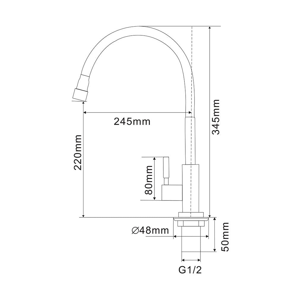 ก็อกซิงค์เดี่ยวเคาน์เตอร์ RASLAND RS SS-30422