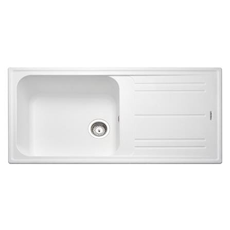 ซิงค์ฝัง 1หลุม 1ที่พัก METRIX MOS11WH สีขาว