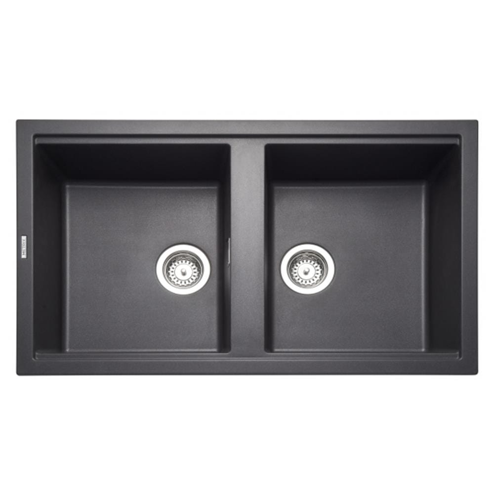 ซิงค์ฝัง 2หลุม METRIX KIN20BL สีดำ