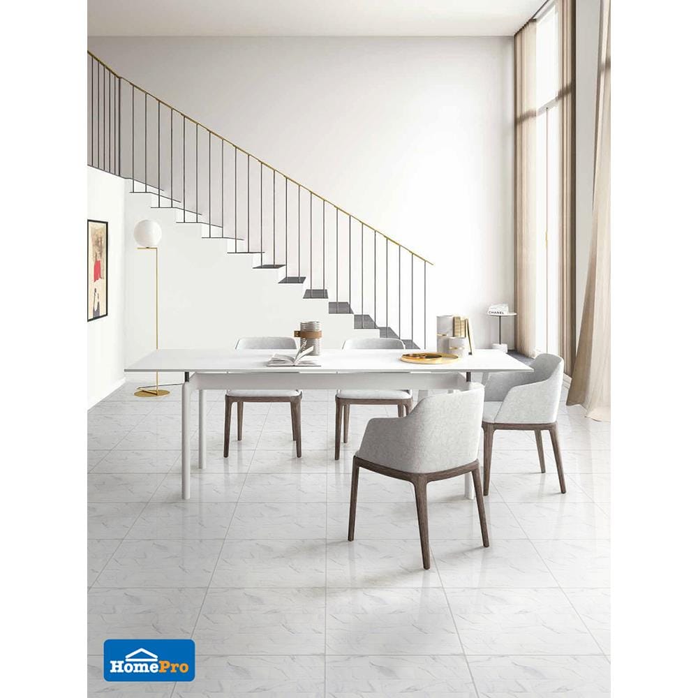 กระเบื้องพื้น 16x16 นิ้ว TARA สโนว์ เทา EXC A 0.96 ตร.ม.