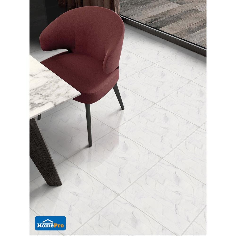 กระเบื้องพื้น 16x16 นิ้ว TARA สโนว์ เทา EXC A 0.96 ตร.ม.