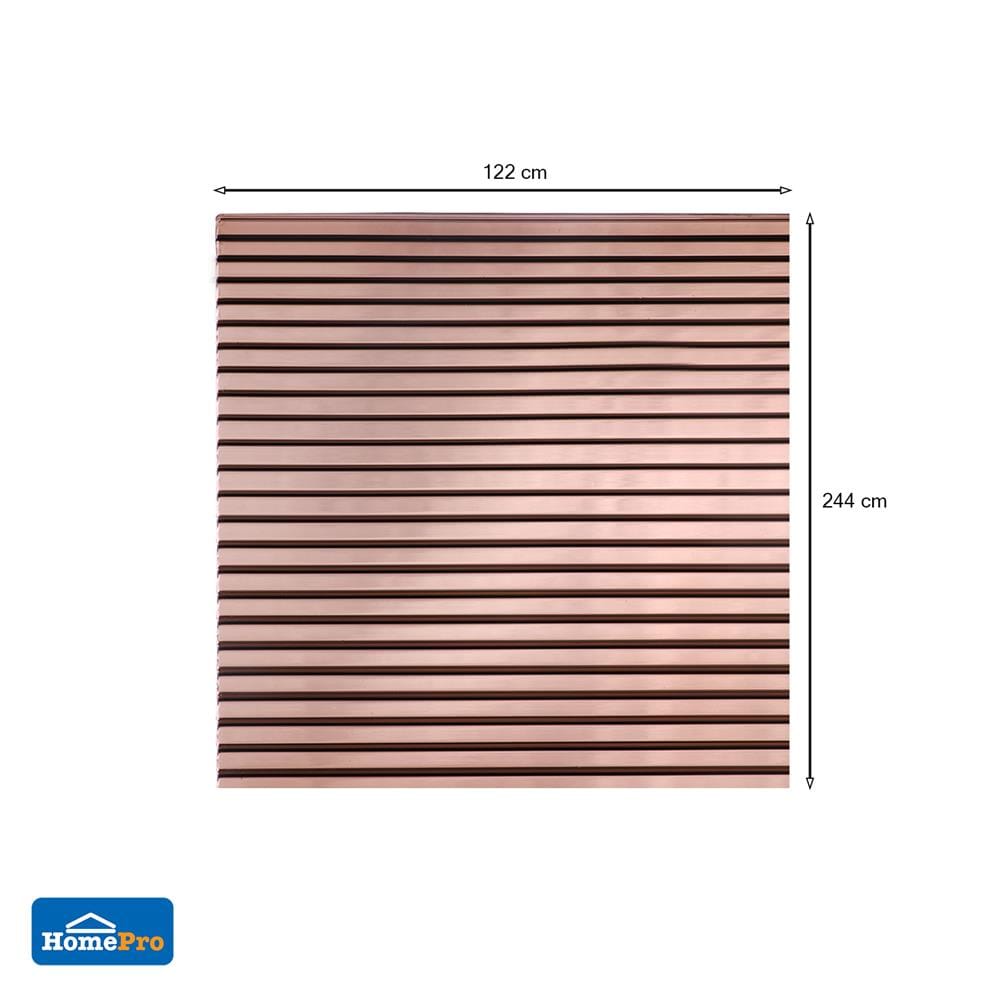 แผ่นโพลีคาร์บอเนต ลูกฟูก SUNSHIELD 5.7 มม. 1.22X2.44 ม. สีน้ำตาลเข้มใส