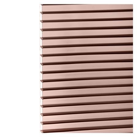 แผ่นโพลีคาร์บอเนต ลูกฟูก SUNSHIELD 5.7 มม. 1.22X2.44 ม. สีน้ำตาลเข้มใส_1