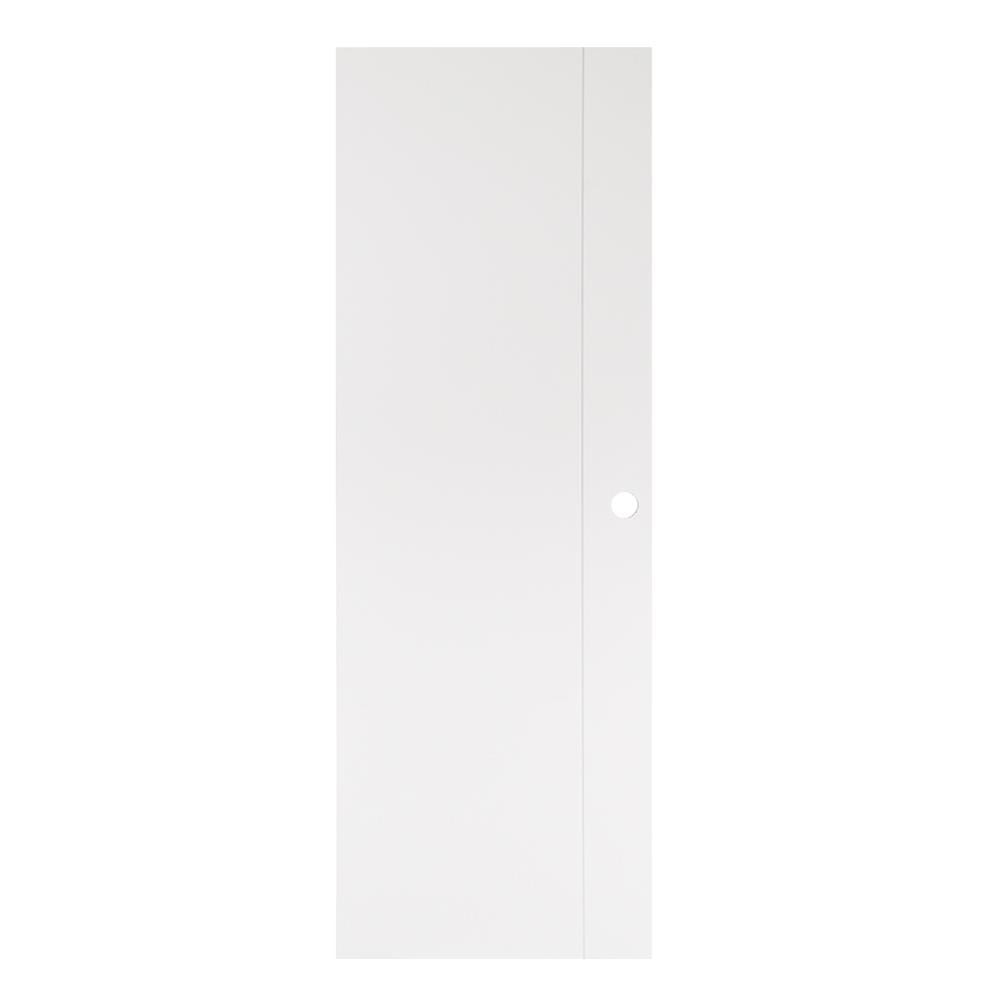 ประตูห้องน้ำ PVC AZLE GROOVE P1 70X200 ซม. สีขาว