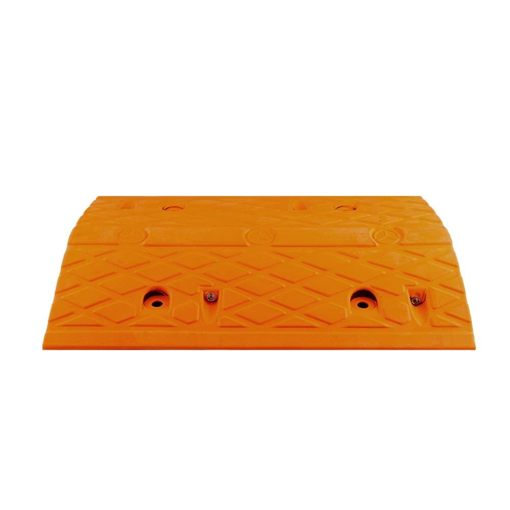 RUBBER SPEED BUMP RIGHT 50x35x5CM YELLOW