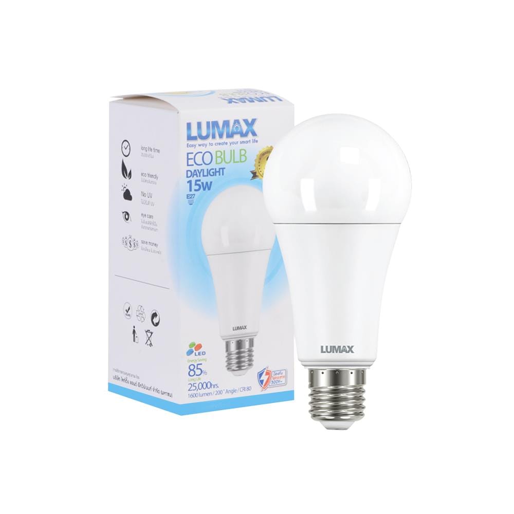 หลอด LED LUMAX ECO BULB 15 วัตต์ DAYLIGHT E27