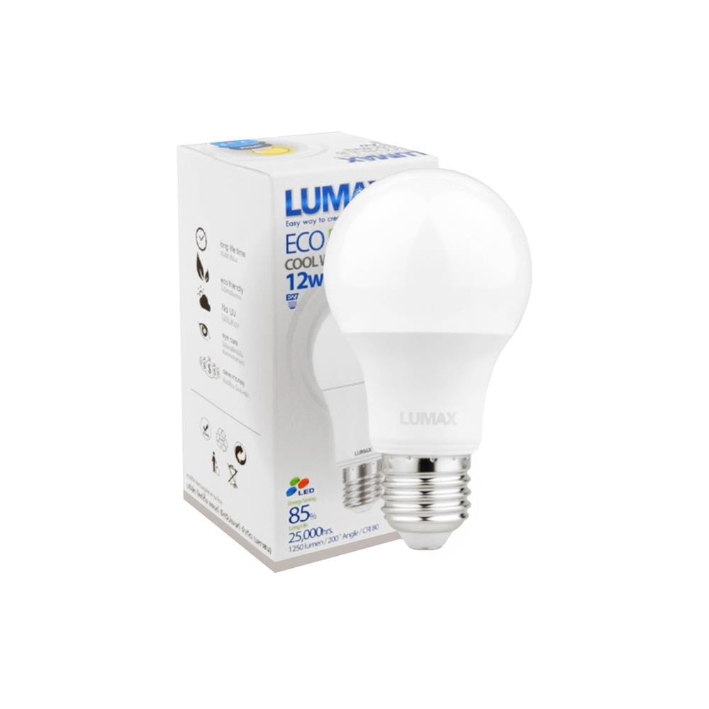 หลอด LED LUMAX ECO BULB 12 วัตต์ E27 COOLWHITE