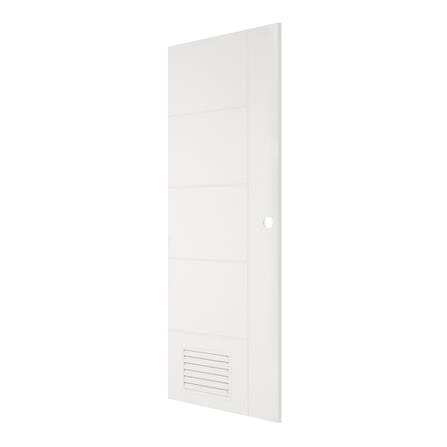 ประตูห้องน้ำ UPVC AZLE MD-6 เกล็ดล่าง 70X200 ซม. สีขาว เจาะลูกบิด_1