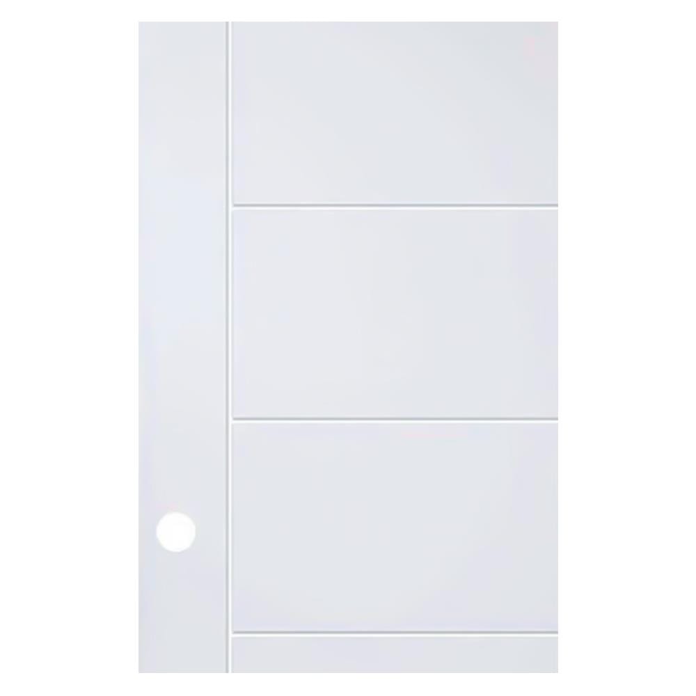 ประตูภายนอก UPVC AZLE MD-6 80X200 ซม. สีขาว เจาะลูกบิด