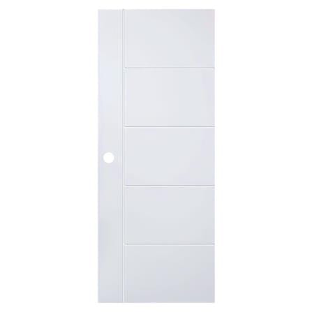ประตูภายนอก UPVC AZLE MD-6 80X200 ซม. สีขาว เจาะลูกบิด