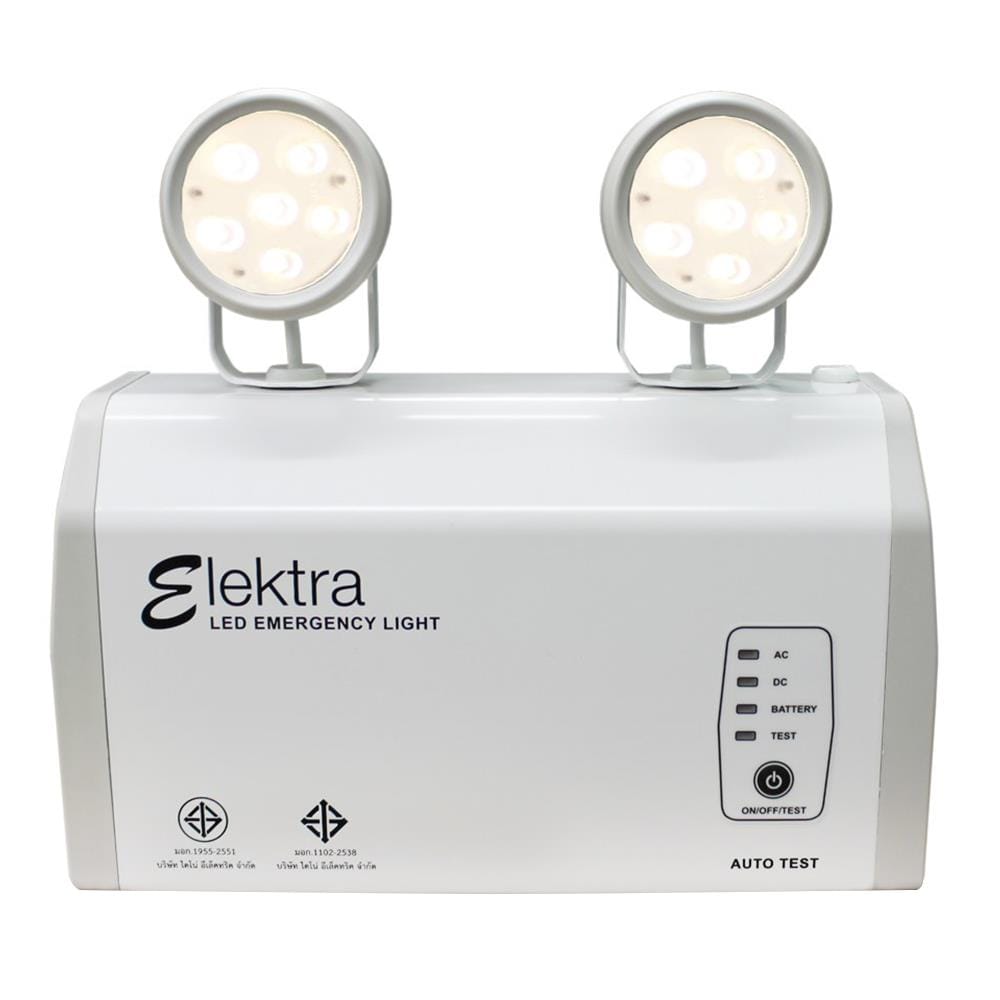 ไฟฉุกเฉิน LED สำรองไฟ 10 ชั่วโมง Daylight ELEKTRA รุ่น E206W