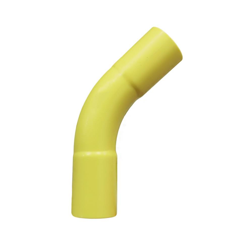 ข้อต่อโค้ง 45 องศา H PVC ตราช้างNPI 1 นิ้ว สีเหลือง
