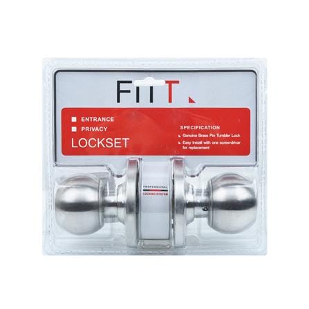 ลูกบิดประตูห้องน้ำ หัวกลม FITT 587SSP สีสเตนเลส_2