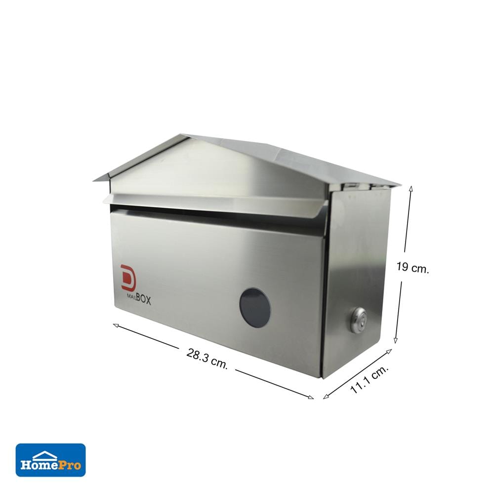 ตู้จดหมาย D MAIL BOX BPCDB-2811 สีสเตนเลส