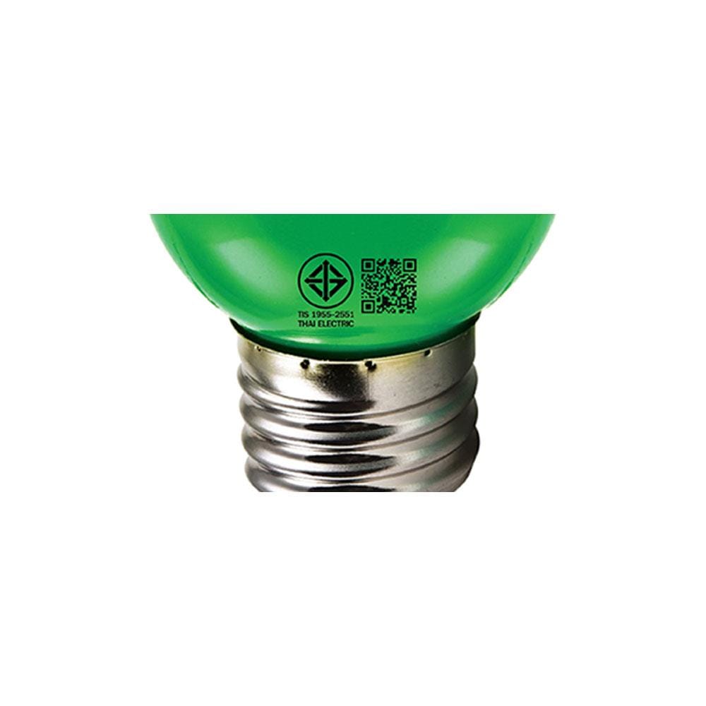 หลอด LED ปิงปอง HI-TEK HLLC00001G 1 วัตต์ E27 สีเขียว