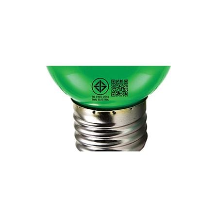 หลอด LED ปิงปอง HI-TEK HLLC00001G 1 วัตต์ E27 สีเขียว_3