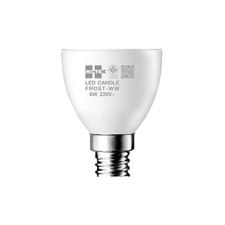 หลอด LED HI-TEK CANDLE 6 วัตต์ WARMWHITE E14_2