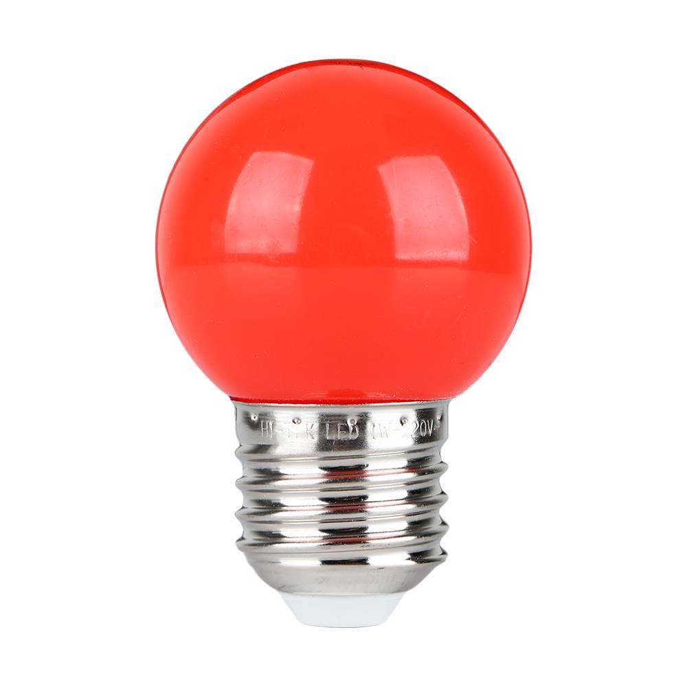 หลอด LED ปิงปอง HI-TEK HLLC00001R 1 วัตต์ E27 สีแดง